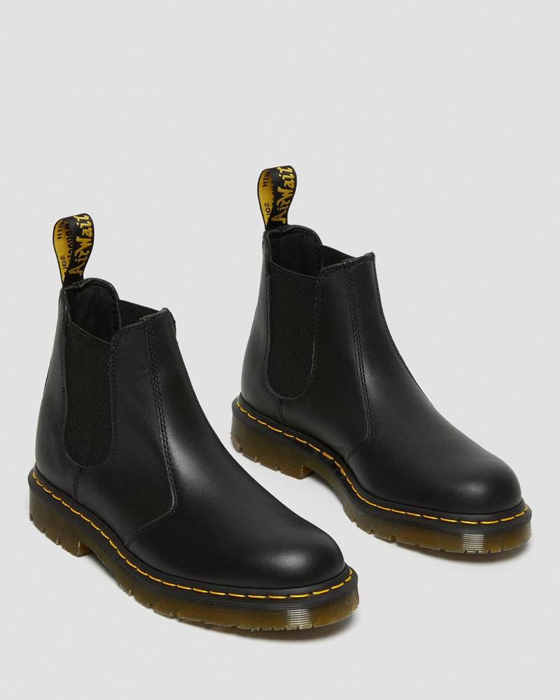 Black Men's Dr Martens 2976 Slip Resistant Leather Ankle Boots | CA 425RVD